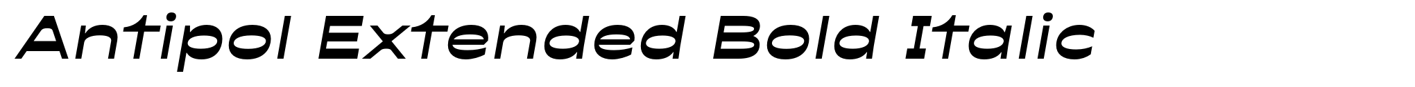 Antipol Extended Bold Italic image
